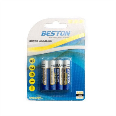 Батарейка Beston AAA Alkaline, 4шт./уп. (AAB1833)
