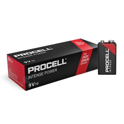 Батарейки лужні Duracell Procell Intense, Крона 9V (6LR61), 10 шт