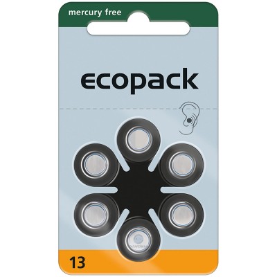 Батарейки ECOPACK 13 (PR48), 6 шт./уп.| УЦІНКА