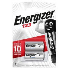 Батарейки Energizer 123 (CR123A), Lithium 3V, 2 шт./уп.