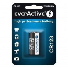 Батарейка everActive CR123 Lithium 3V, блістер