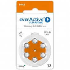 Батарейки EverActive ULTRASONIC 13 (PR48) для слухового апарату, 6 шт./уп. Батарейки EverActive ULTRASONIC 13 (PR48) для слухового апарату, 6 шт./уп.