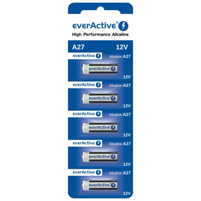 Батарейка EverActive A27 (27A, MN27) 12V, 5 шт./уп.