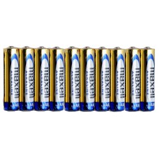 Батарейки лужні Maxell Alkaline AAA, 10 шт./плівка