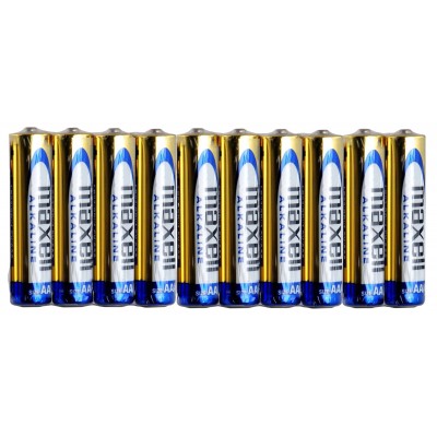 Батарейки лужні Maxell Alkaline AAA, 10 шт./плівка