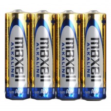 Батарейки лужні Maxell Alkaline AA, 4 шт./плівка