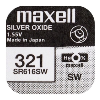 Батарейка Maxell 321 (SR616SW) Silver Oxide 1.55V