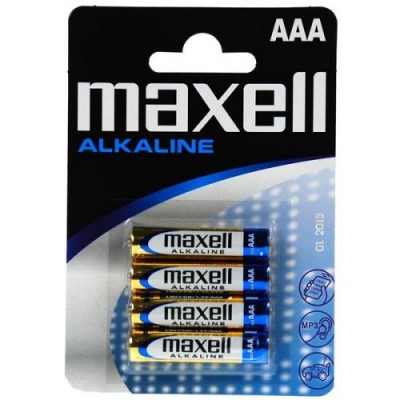 Батарейки Maxell Alkaline AAA, 4 шт./уп.