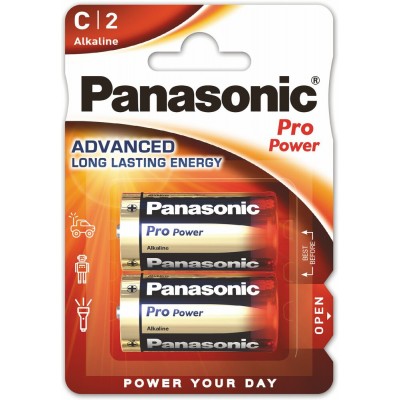 Батарейки лужні Panasonic PRO POWER C, 2 шт./уп.