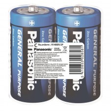 Батарейки Panasonic GENERAL PURPOSE C (R14) ZINС-CARBON, 2 шт./плівка