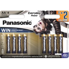Батарейка Panasonic EVERYDAY POWER AA Alkaline Cirque du Soleil, 8 шт./уп. (LR6REE/8B2FCDS)