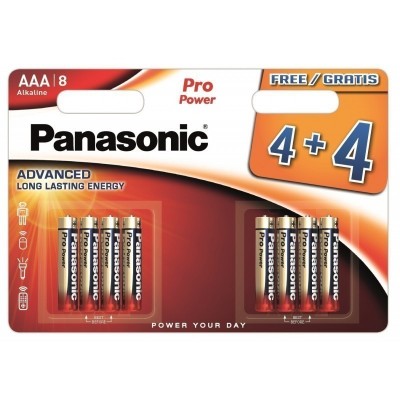 Батарейки лужні Panasonic PRO POWER AAA, 8 шт./уп.