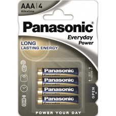Батарейки лужні Panasonic EVERYDAY POWER AAA, 4 шт./уп.