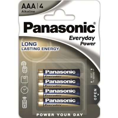 Батарейки лужні Panasonic EVERYDAY POWER AAA, 4 шт./уп.
