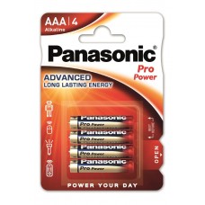 Батарейки лужні Panasonic PRO POWER AAA, 4 шт./уп.