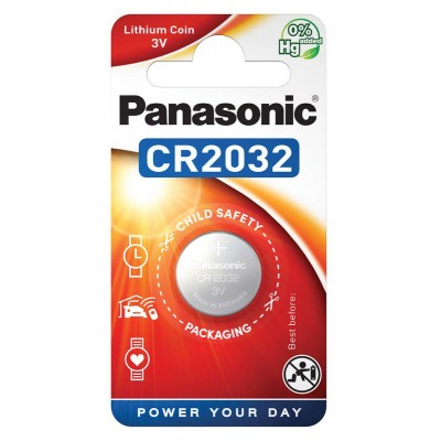 Батарейка Panasonic CR 2032 Lithium 3V (CR-2032EL/1B)