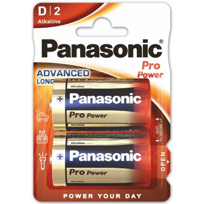 Батарейки лужні Panasonic PRO POWER D (LR20), 2 шт./уп.