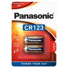 Батарейки Panasonic CR123 Lithium 3V, 2 шт./уп.