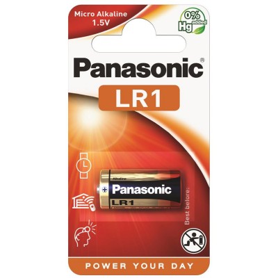 Батарейка лужна Panasonic LR1 (N/910A/E90) 1.5V