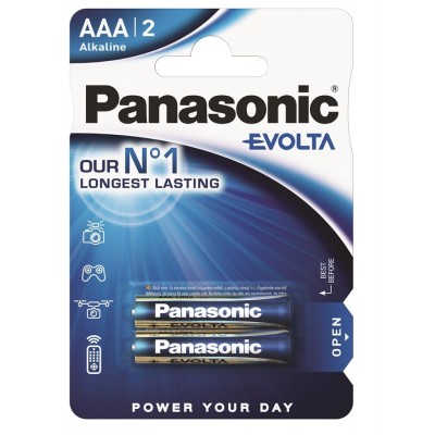 Батарейки лужні Panasonic EVOLTA AAA, 2 шт./уп.