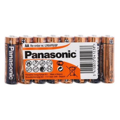 Батарейка Panasonic ALKALINE POWER AA, 8 шт./уп. (LR6REB/8P)