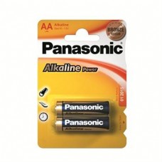 Батарейки Panasonic ALKALINE POWER AA, 2 шт./уп. (LR6REB/2BP)