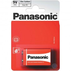Батарейки Panasonic RED ZINK КРОНА (6F22) ZINK-CARBON (6F22REL/1BP)