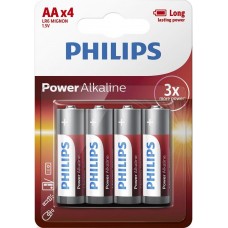 Батарейка Philips Power Alkaline AA, 4шт./уп.