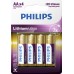 Батарейка Philips Lithium Ultra AA, 4шт./уп.