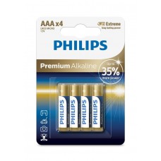 Батарейка Philips Premium Alkaline AAA, 4шт./уп.