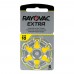 RAYOVAC EXTRA 10 (PR70) батарейки для слухового апарату, 6 шт./уп.