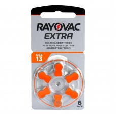RAYOVAC EXTRA 13 (PR48) батарейки для слухового апарату, 6 шт./уп. RAYOVAC EXTRA 13 (PR48) батарейки для слухового апарату, 6 шт./уп.