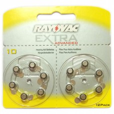 Батарейки RAYOVAC EXTRA ADVANCED 10, 12 шт./уп.