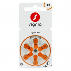 Батарейки Signia 13 (PR48) для слухового апарату, 6 шт./уп.