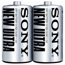 Батарейки Sony Ultra Heavy Duty D (R20) ZINK-CARBON, 2 шт./уп. (SUM1-NUB2A)