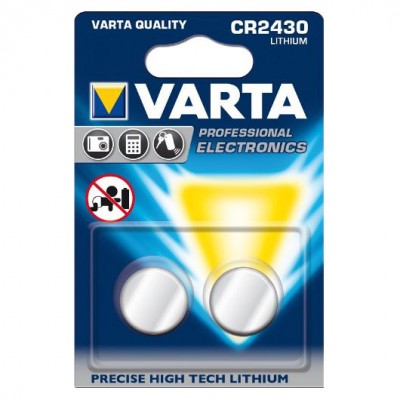 Батарейка VARTA CR 2430 LITHIUM, 2 шт./уп. (06430101402)