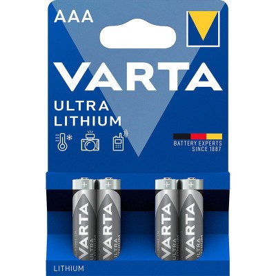 Батарейки літієві VARTA ULTRA Lithium AAA, 4шт./уп.