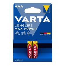 Батарейки лужні VARTA LONGLIFE MAX POWER AAA, 2 шт./уп.