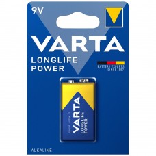 Батарейка VARTA Longlife Power Alkaline, Крона 9V (6LR61)