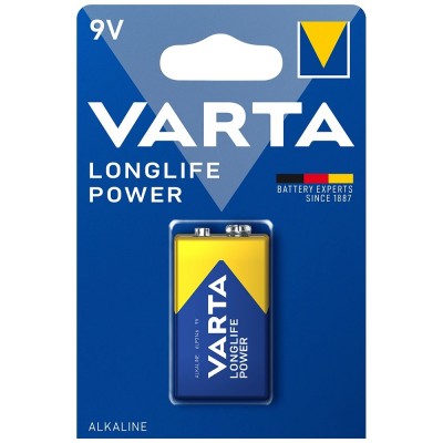 Батарейка VARTA Longlife Power Alkaline, Крона 9V (6LR61)