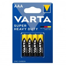 Батарейки VARTA SUPER HEAVY DUTY AAA ZINC-CARBON, 4 шт./уп. (02003101414)