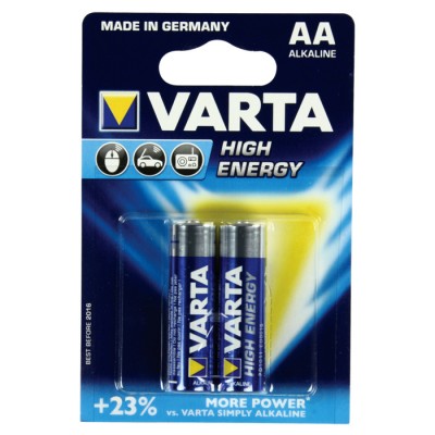 Батарейки VARTA HIGH Energy AA, 2 шт./уп. (04906121412)