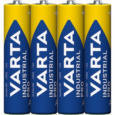 Батарейки лужні Varta Industrial PRO AAA, 4 шт./уп.