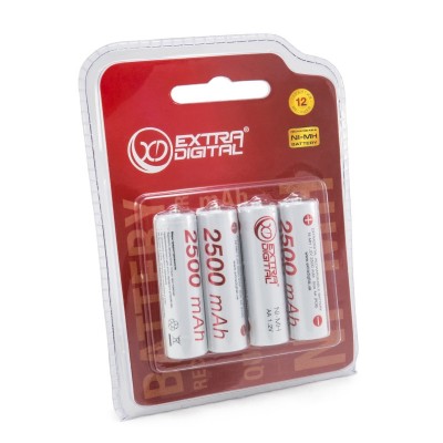 Акумулятор Extradigital AA 2500 mAh, 4шт./уп. (AAE1834)