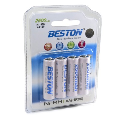 Акумулятор Beston AA 2500 mAh, 4шт./уп. (AAB1820)