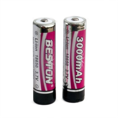 Акумулятор Beston 18650 3000mAh Li-ion із захистом (Protected), 2 шт. у кейсі