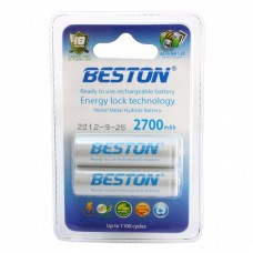 Акумулятори BESTON AA 2700 mAh READY TO USE (2 шт. у блістері)