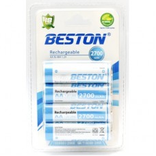Акумулятори АА BESTON 2700 mAh READY TO USE (4шт)