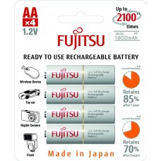 Акумулятори Fujitsu AA 2000 mAh, 4 шт./уп., (HR-3UTCEU(4B))