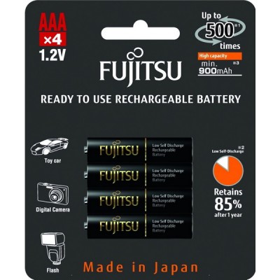 Акумулятори Fujitsu AAA 950 mAh, 4 шт./уп., (HR-4UTHCEU(4B))